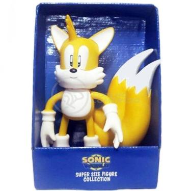 Imagem de Boneco Tails Articulado Grande Super Size 23cm Sonic World