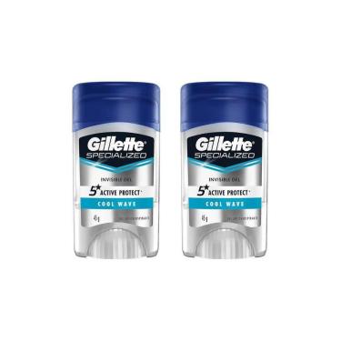 Imagem de Desodorante Stick Gillette Clear Gel Cool Wave 45G-Kit C/2Un