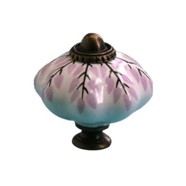 Imagem de Puxadores de móveis de cerâmica feitos à mão, cozinha, quarto, armário, gaveta, puxadores, uma peça com parafuso, a022