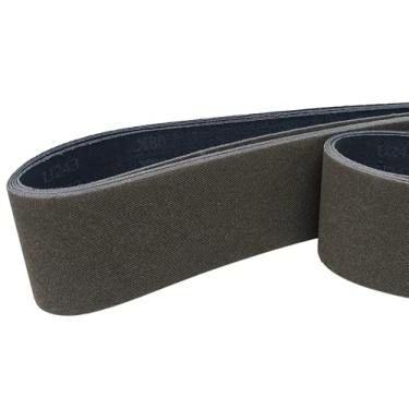 Imagem de Norton Norax U243 2 x 72 pacotes com 5 correias abrasivas projetadas padrão Tri-Helicoidal em J Weight backing Premium Micron Rated Finishing Belts (X65 - P220 Grit)