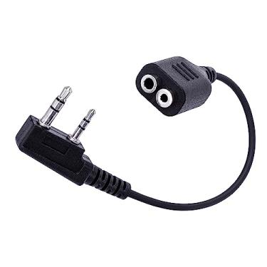Imagem de Arrowmax Conector de cabo adaptador M1 para K1 compatível com BaoFeng BTECH UV-5R UV-5RA UV-5RE UV-5R3 BF-F8HP UV-82HP Kenwood rádios de 2 pinos NX-1200 NX-1300 NX-P1200 NX-P1300 (M1 para K1)