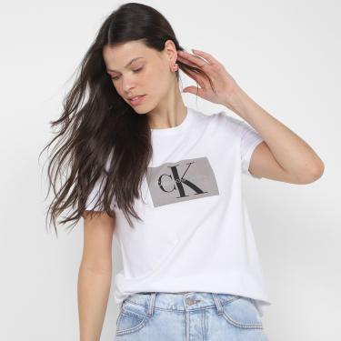 Imagem de Camiseta Calvin Klein Jeans Re Issue Retângulo Feminina-Feminino