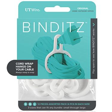 Imagem de UT Wire UTW-R12-WH, Cabo de Silicone Fixável para Casa, Utensílios Pequenos de Cozinha, Computador, Fios de Secador de Cabelo, Conjunto de 12 Tamanhos Sortidos