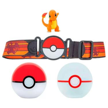 Imagem de Cinto Pokémon Clip N Go Belt com Charmander e 2 Poké Bolas | Jazwares