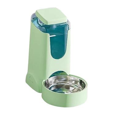 Imagem de Generic Dispensador automático de água para animais de estimação, bebedor de água à prova de vazamentos sem gotejamento 4L para animais de estimação, VERDE
