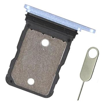 Imagem de PHONSUN Suporte de bandeja de cartão SIM único de substituição para Google Pixel 7A (mar/azul)