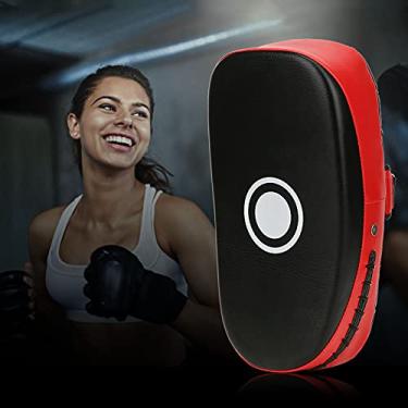 Imagem de Escudo de Treinamento de Chute, Alvo de Mão de Taekwondo, Proteção Segura, Enchimento de Esponja de Eva Livre de Tóxicos para Adultos para Sanda (Vermelho)