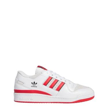 Imagem de adidas Tênis unissex Forum 84 Low ADV - basquete, atlético e tênis, Branco nuvem/Better Scarlet/Core Blac, 42 BR