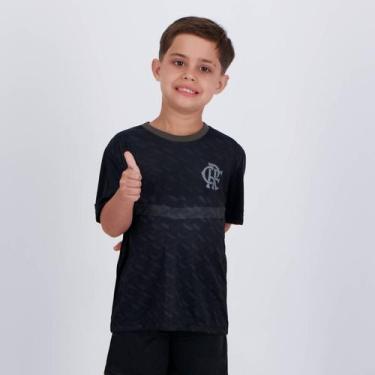 Imagem de Camisa Flamengo Counselor Infantil Preta - Braziline