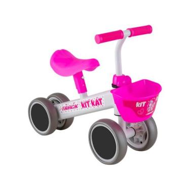 Imagem de Bicicleta de Equilíbrio Infantil TK3 Track Kit Kat Branca e Pink, Bran