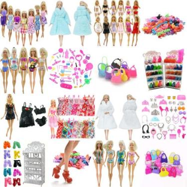Imagem de Acessórios e Roupas Para Bonecas Vestidinhos Bolsas Sapatos Baby Doll 