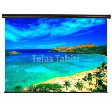 Imagem de Tela de Projeção Retrátil Standard Tahiti 1:1 QD 100 Polegadas 1,80 m 