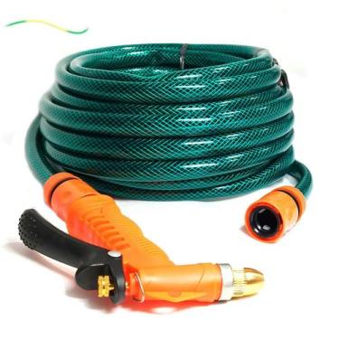 Imagem de Mangueira Jardim 10m Trançada Reforçada e kit Engate - Forceline