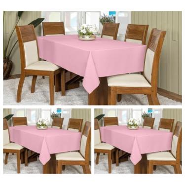 Imagem de Kit 3 Toalhas De Mesa Oxford 8 Lugares Retangular 2,50x1,45m - Raga De