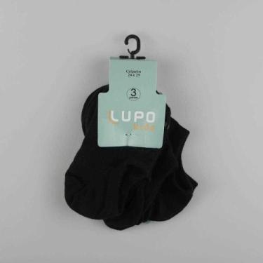 Imagem de Meia Infantil Meia Lupo Kids 2270 Lisa Spth Kit, 29, Preto
