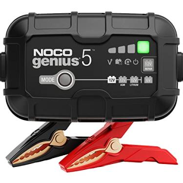 Imagem de NOCO 5-Amp Fully-Automatic Smart Charger, 6V And 12V Battery Charger, Battery Maintainer, And Battery Desulfator With Temperature Compensation