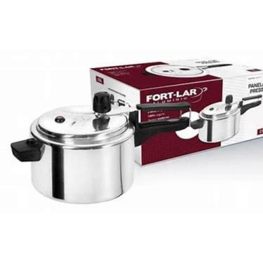 Imagem de Panela De Pressão 2,5 Litros Fort Lar Alumínio Polido - Galego