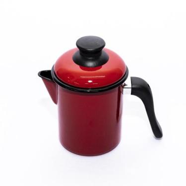 Imagem de Leiteira Esmaltada Ewel Preto 900 Ml, 10 Cm Ø, Preto