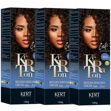 Imagem de Kit 3 Keraton Tonalizante Banho De Brilho Cafe - Kert