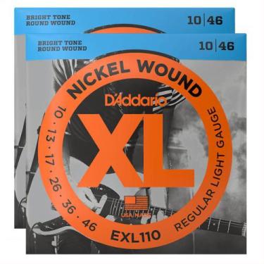Imagem de Pacote Com 02 Jogos De Cordas Daddario Para Guitarra 010 - D'Addario