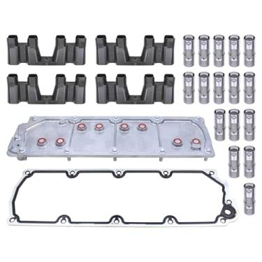 Imagem de MOTOKU Elevador de válvula hidráulica do motor e tampa e guia para Chevy Express 08-14, Silverado 07-13, Suburban 07-09, Tahoe 07-08, Trailblazer 07-09 GMC Savana 08-14, Sierra 07-13, Yukon 07-09