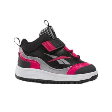 Imagem de Reebok Tênis infantil Weebok Storm X para bebês e meninas, Preto/Rosa/Cinza 1, 9 Infant