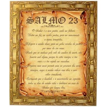 Imagem de Quadro Do Salmo 23, Mod. 01, Tam. 30x25cm. Angelus