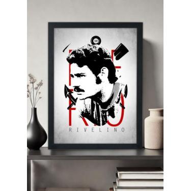 Imagem de Quadro Decorativo Corinthians Homenagem Rivelino - Com vidro - Spark L