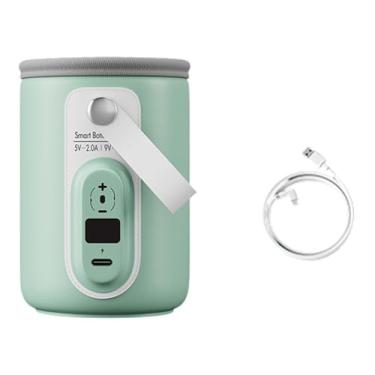 Imagem de simhoa Aquecedor de mamadeira portátil, aquecedor materno, aquecimento rápido, aquecedor de mamadeira para carro, viagens, saídas, ao ar livre, casa, 7 a 7.5 Cm