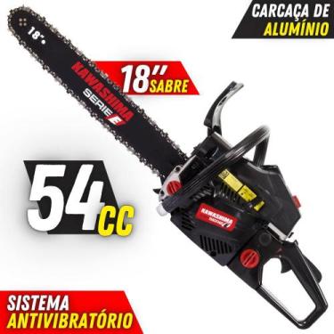 Imagem de Motosserra À Gasolina Kawashima KCS 580-E 54cc 2T Com Lubrificação Aut