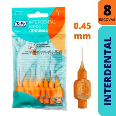 Imagem de Escova Interdental Macia  Tepe Original Laranja Size 1  0.45mm  8 unid