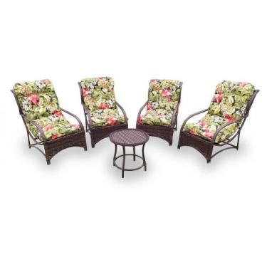 Imagem de Conjunto Poltronas para Área Externa Espreguiçadeira Fibra Sintética -