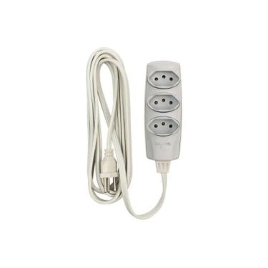 Imagem de Extensão Noschock 90 PP 3 X 0,75 2P+T 10A Cinza 5M DN1539 Daneva - Leg