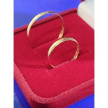 Imagem de Alianças Ouro 18 kilates Noivado e Casamento 1,9 mm Peso 2,4 Gramas