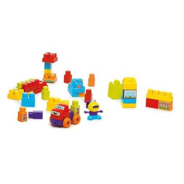 Imagem de Brinquedo Didático Infantil Super Blocks 97 Peças Tateti
