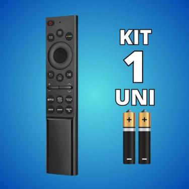 Imagem de Kit Controle Remoto Compatível Com Samsung Smart TV 4K Atalhos - Escol