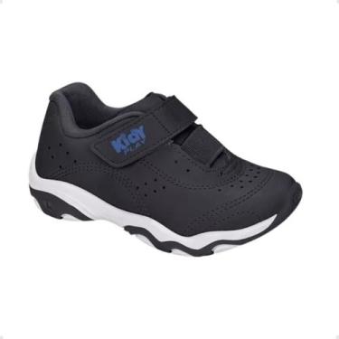 Imagem de Tênis Casual Infantil Menino Kidy Azul, Preto, Royal, 29