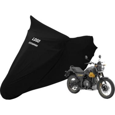 Imagem de Capa Cobrir Moto Royal Enfield Scram 411 Não Risca Pintura - Mz, Preta