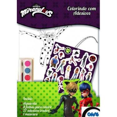 Imagem de Livro Miraculous Ladybug Colorindo com adesivos