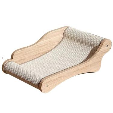 Imagem de Placa de papelão para arranhar, cama para gatos, ninho resistente ao desgaste, sisal, suprimentos para gatos, móveis para animais de estimação, espreguiçadeira, gatos, casa(Style1 Large size)