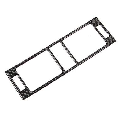 Imagem de Console Central de Fibra de Carbono A/C Painel de Ventilação de Ar Guarnição Apto para C Classe W204 05-12 Console Central Saída de Ar Capa Guarnição