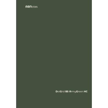 Imagem de ABNotes Dot Grid B5 Army Green HC: Quaderno B5 Puntinato Bullet Journal - Copertina Rigida Verde Oliva o Militare - Grande 250 pagine - Puntini chiari distanti 5 mm - Fogli Spessi Vintage