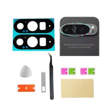 Imagem de (Pacote com 2 unidades) Pixel 9 pro XL traseira de vidro para câmera traseira de reposição para Google Pixel 9 pro XL GGX8B GZC4K GQ57S 6,8 polegadas [não serve para a versão Pixel 9 Pro]