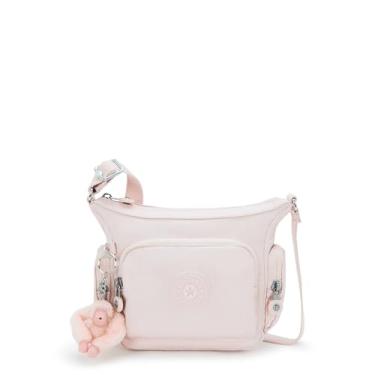 Imagem de Kipling Bolsa tiracolo Gabbie Mini Gm feminina, Brilho rosa, 11.5''L x 8.75''H x 6.5''D