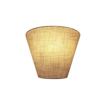 Imagem de Arandela Retro Cone Md-2001 Cúpula em Tecido 25/26x13cm Rustico Bege -