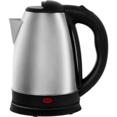 Imagem de Chaleira Eletrica ACO 1,8L 127V PRETO/PRATA - Western, Inox e Preto, 1