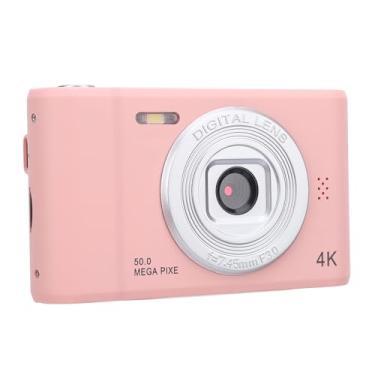 Imagem de Câmera Digital, Câmera Digital 4K 1080P 50MP para Crianças Com Tela IPS de 2,4 Polegadas, Zoom 8X Time Stamp Anti Shake, Câmera Pequena Compacta para Alunos Iniciantes (32GB)