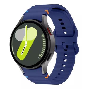 Imagem de Pulseira Silicone Compavel Com Galaxy Watch 4 5 6 7 Fe 40mm 42mm 43mm 