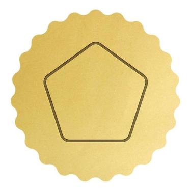 Imagem de Cortador Contorno Forma Geométrica Pentágono - DOCE IMPRESSO,  8cm