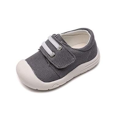 Imagem de Peggy Piggy Sapatos para bebês meninos e meninas Tênis de malha respirável antiderrapante primeiros sapatos de caminhada 6 9 12 18 meses, Gray318, 18 Months Infant